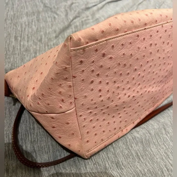 Dooney & Bourke ostrich embossed Toni satchel - Picture 12 of 12